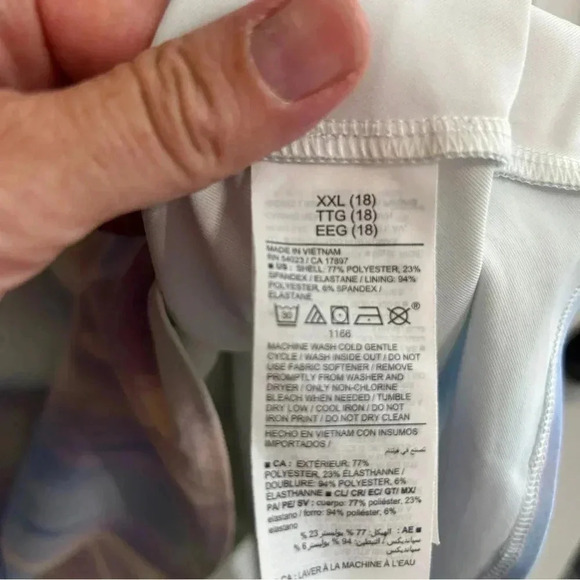 Athletic dress size xxl/18. Pastel. Barely worn… but does have 3 tiny stains. - Picture 12 of 13